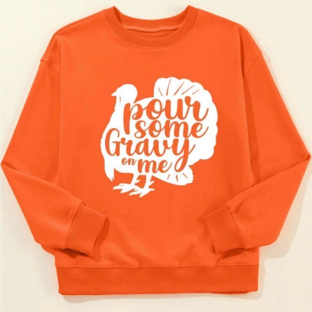 Orange Thanksgiving Sweatshirt